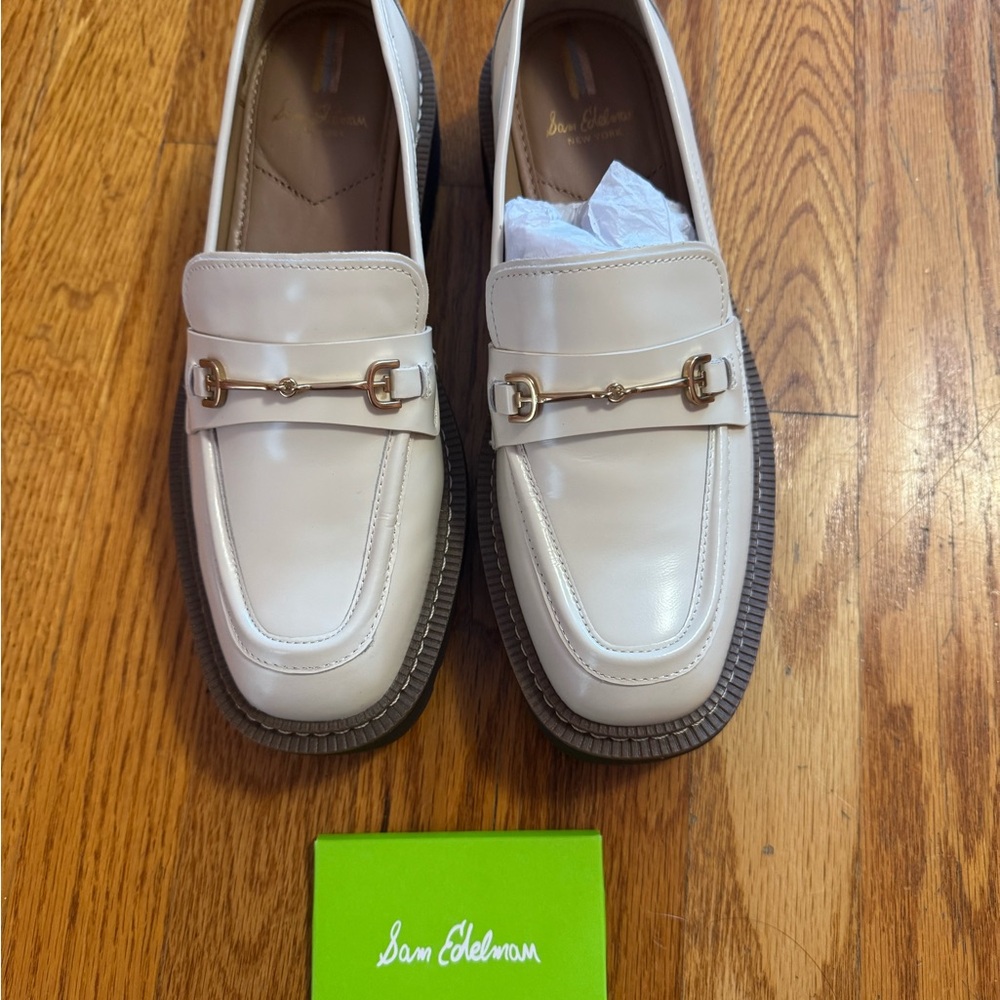 Sam Edelman Laurs Women’s Ivory Slip-On Loafers